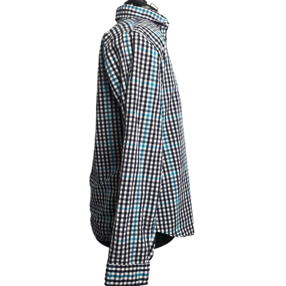 Express | Multicolor Check Button Down Shirt | L - image 2